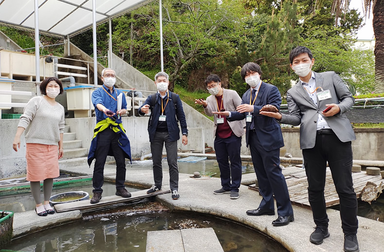 At the Shimoda Seaside Experiment Center, University of Tsukuba