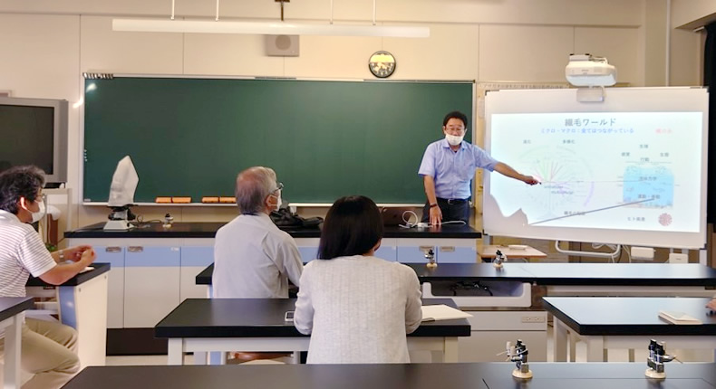 函館市内高校の理科担当教員に対してアウトリーチ活動